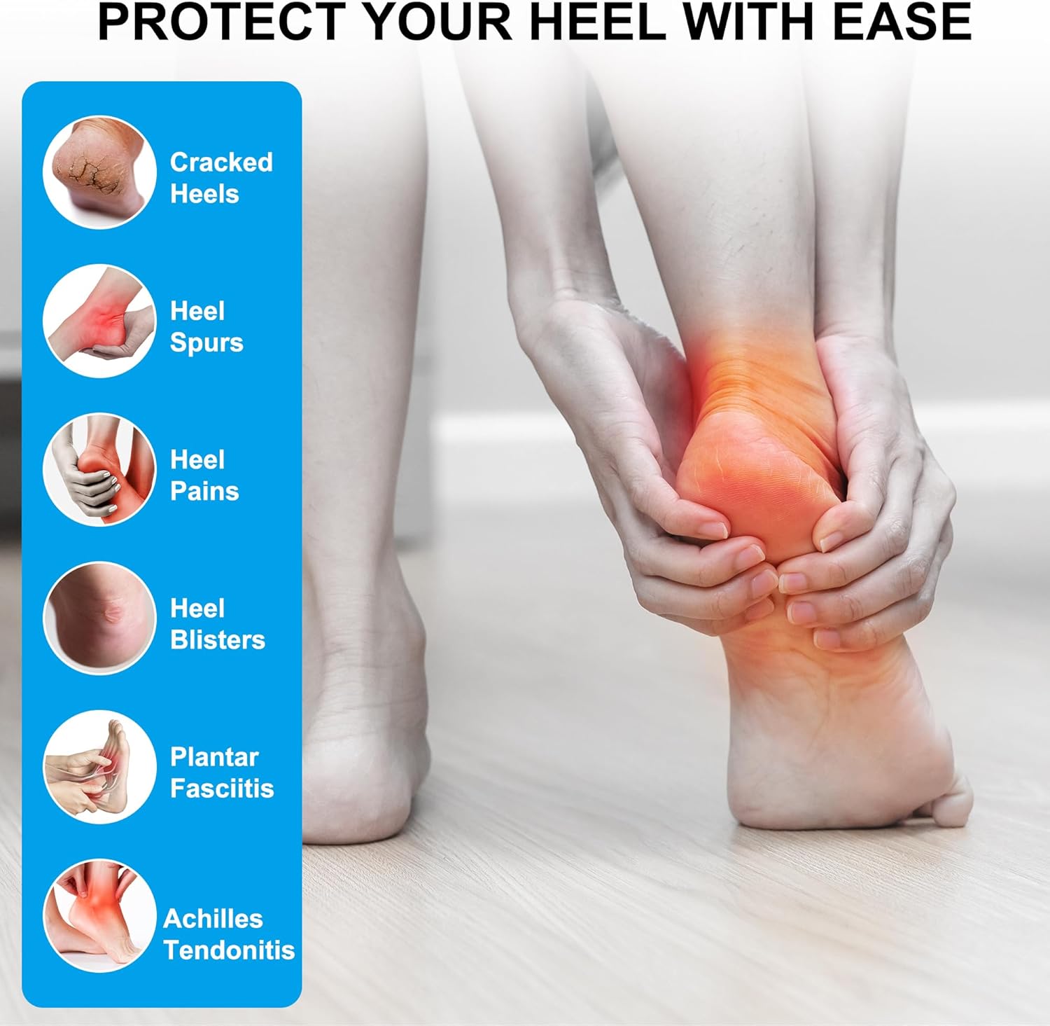 Gel Heel Protector for Heel Pa - огляд і ціна Heel Liner Grip