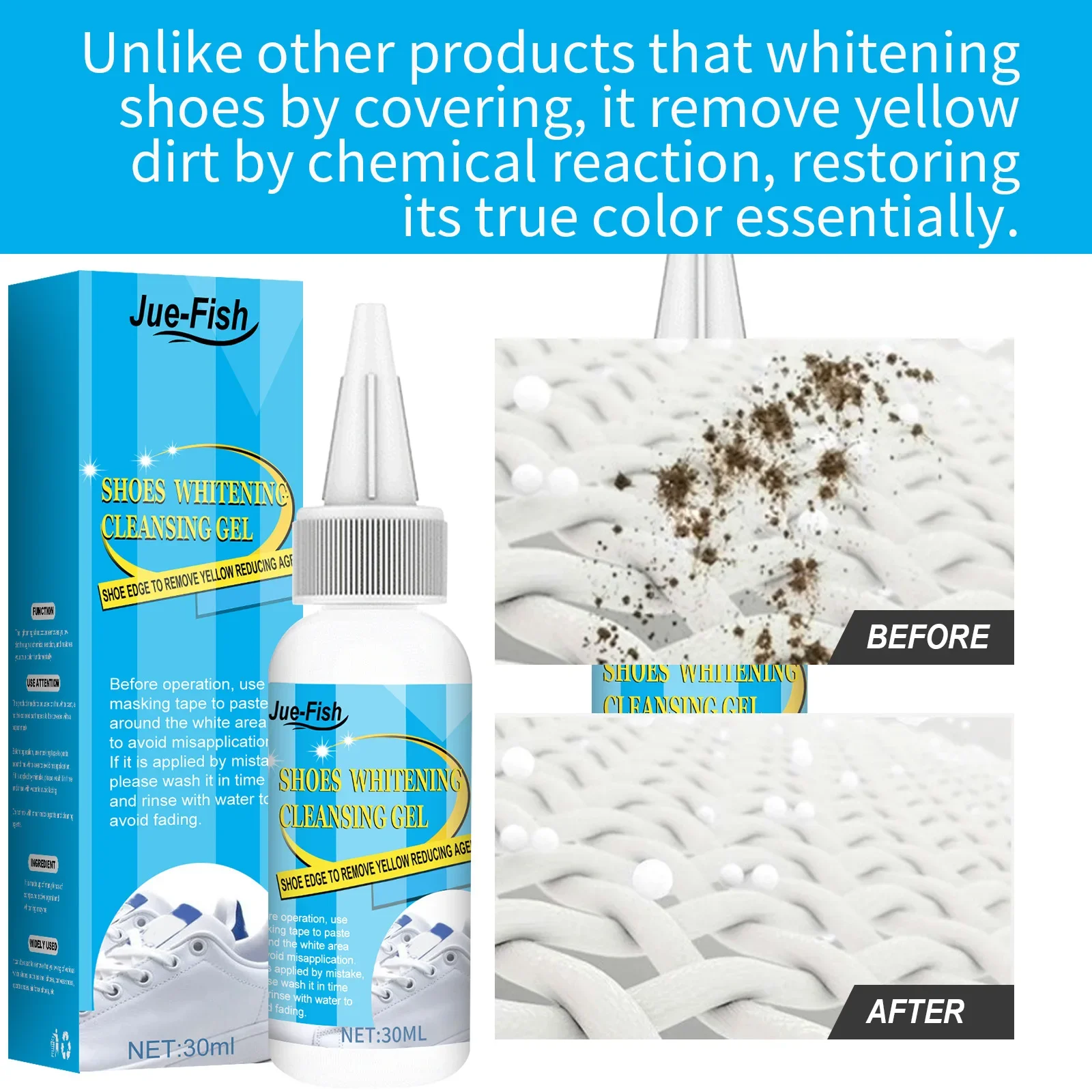 White Shoes Cleaning Gel Stain - огляд і ціна Sneaker Cleaner