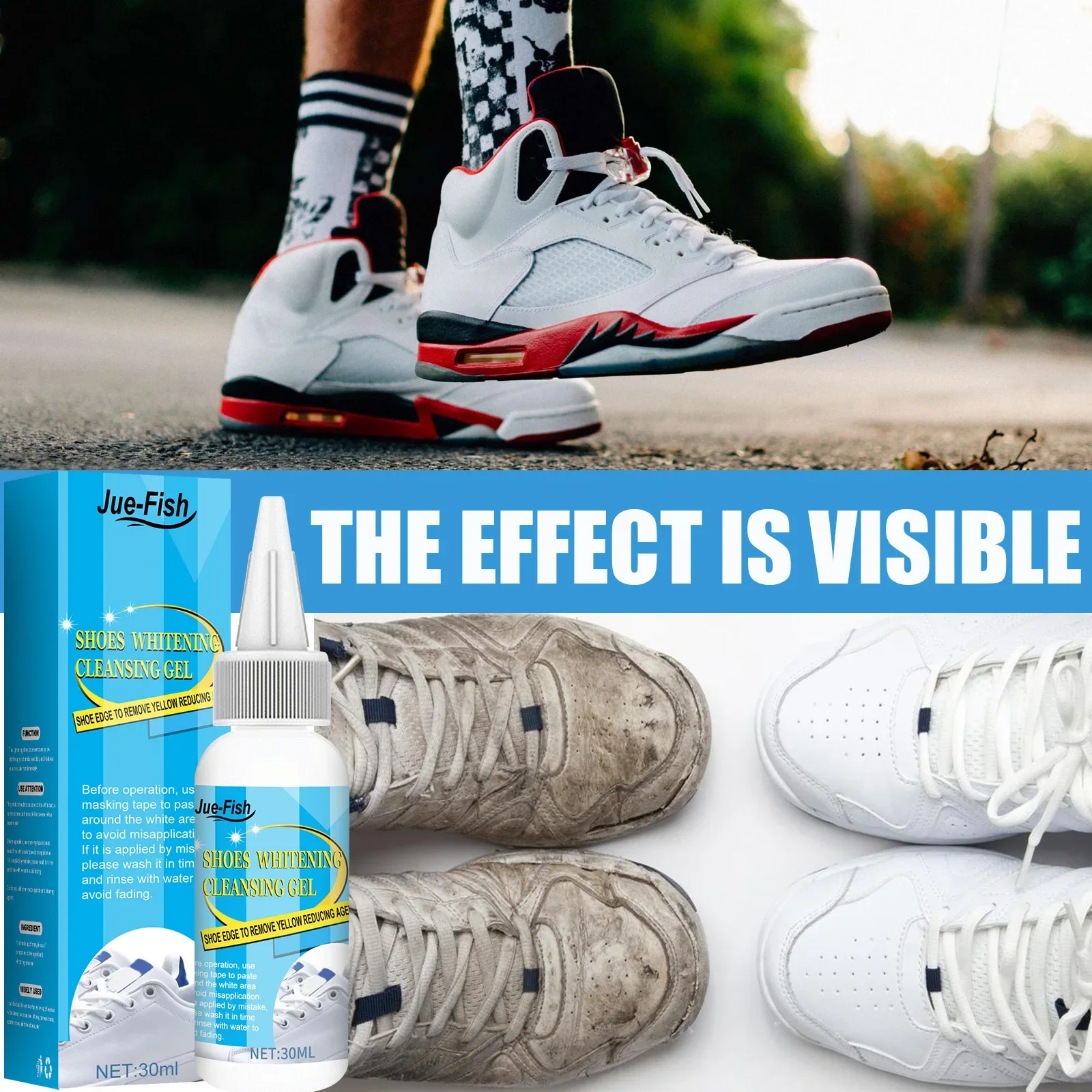 White Shoes Cleaning Gel Stain - огляд і ціна Sneaker Cleaner