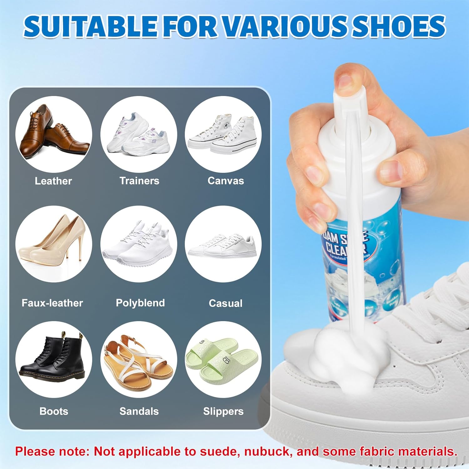 Shoe Cleaner Foam for Removing - огляд і ціна Sneaker Cleaner